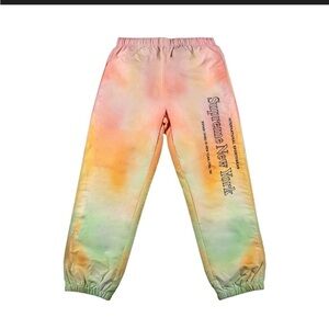 Supreme side logo gradient track pants Large